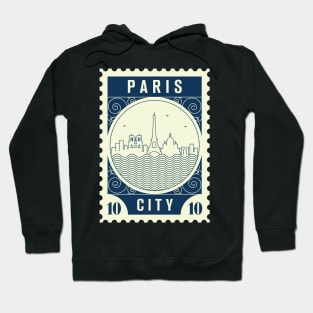 Paris Stamp Design Hoodie